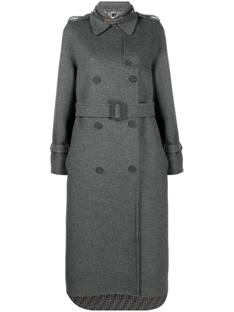 fendi coat grey